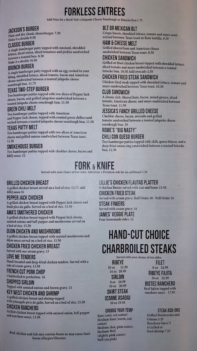 Papa Bear's Menu - Image 2